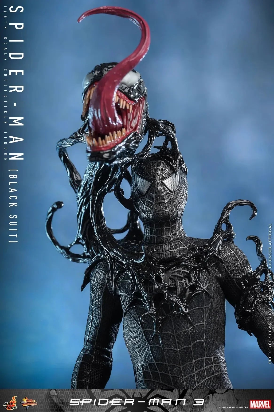 In Stock Hot Toys MMS727 1/6 Scale Men Soldier Spider-Man 3 Tobey Maguire Black Suit Full Set 12Inch Action Figure Body Model