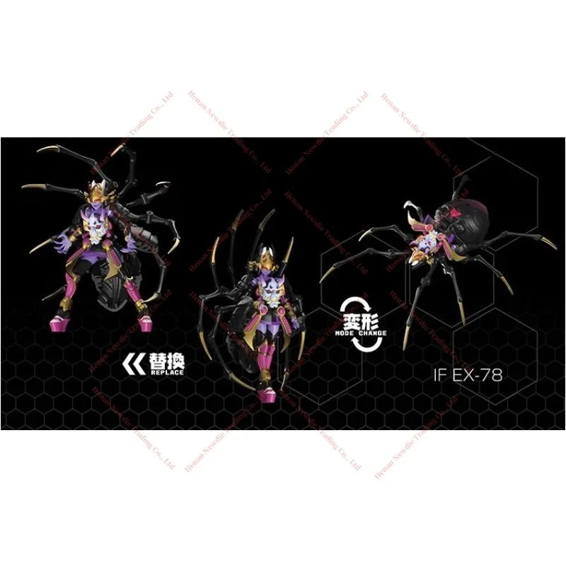 Pre-sale IF EX-78 EX78 Black Widow Spider Samurai Edition Toy Collection Gift