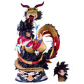 42cm Anime Dragon Ball Dragon Fist Super Four Son Goku Large-Sized Figure Pvc Double Headed Model Ornaments Kakarotto Statue Toy