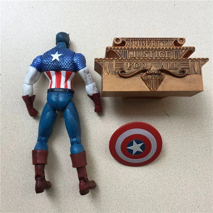Marvel Select Captain America Action Figure Avengers Series 6-Inch Articulated Doll Model Doll Toys Authentic Boxed Version Gift