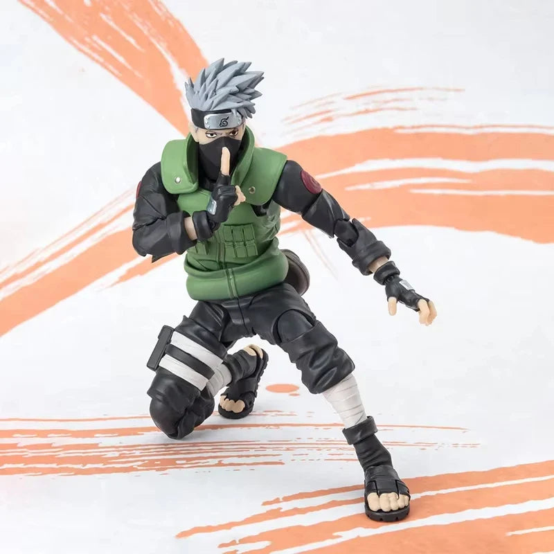Genuine BANDAI BANPRESTO SHF NARUTO KAKASHI HATAKE NARUTOP99 Figure Model Anime Original Desktop Ornament Doll Toy Kid Gift