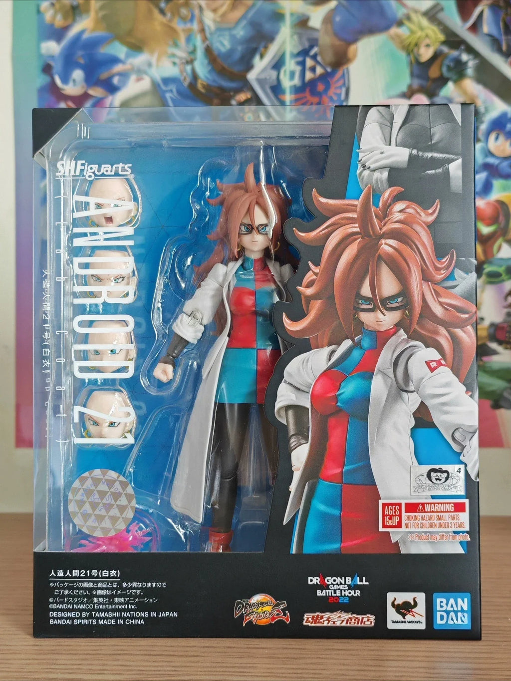 New in Stock Bandai SHF SH Figuarts  Android 21 Lab Coat No.21 Figure Model Collection Toy Gift Collectible Model Decoration