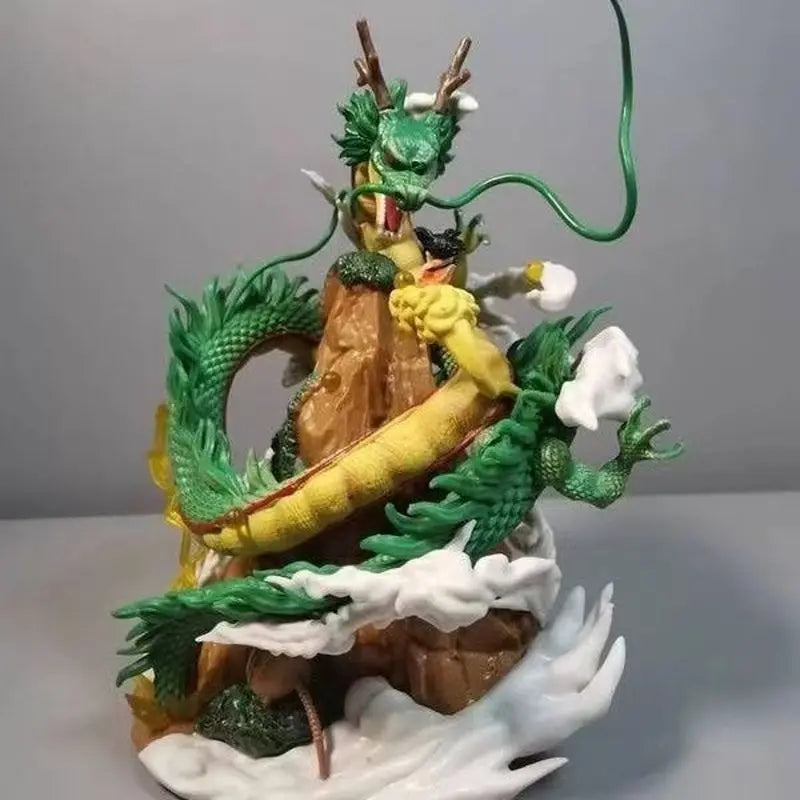 Dragon Ball Z Shenron Anime Figure Goku And Mountain Shenron  Action Figurine Pvc Statue Model Doll Collectible Toys Gifts