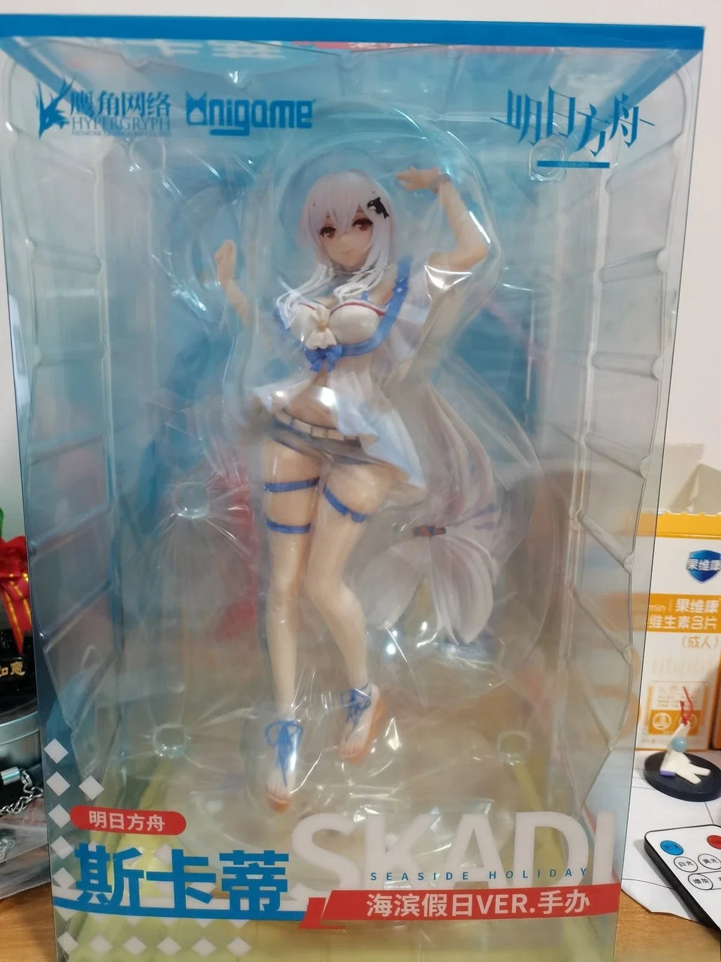 【In Stock】Original AniGame Arknights Skadi Beach Summer Ver. Anime Figure Model Toy