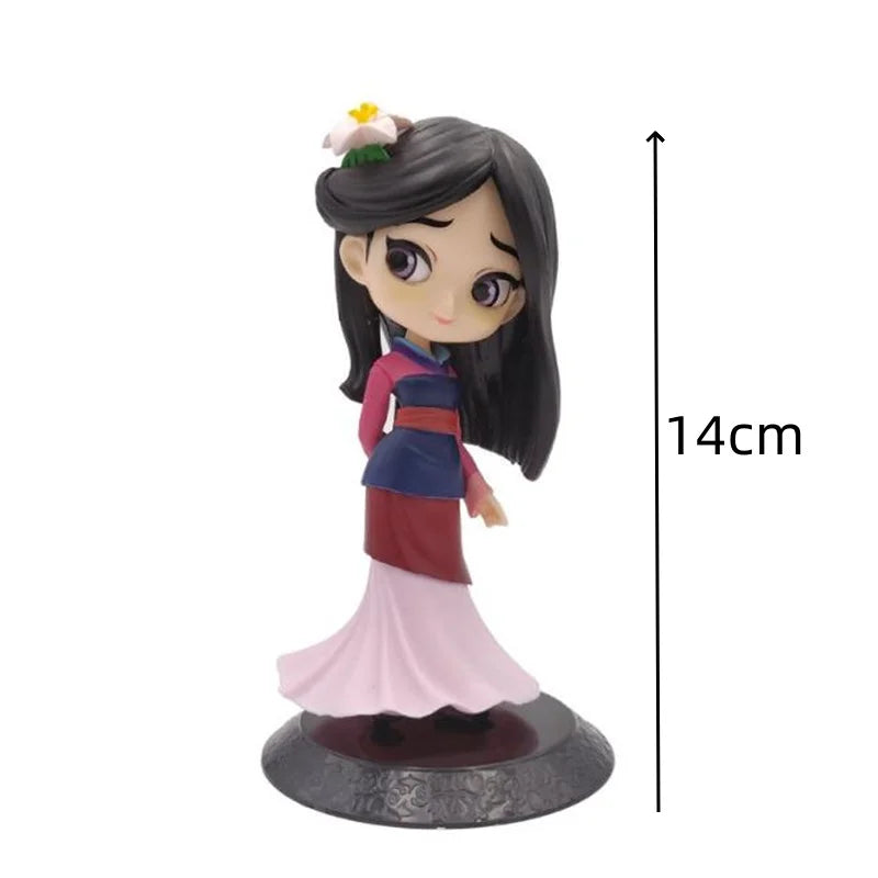 HOT 20+ Style Princess Q Posket Princess Snow Elsa & Anna clown PVC Anime Dolls Figures Collectible Model Kid Toys Gift