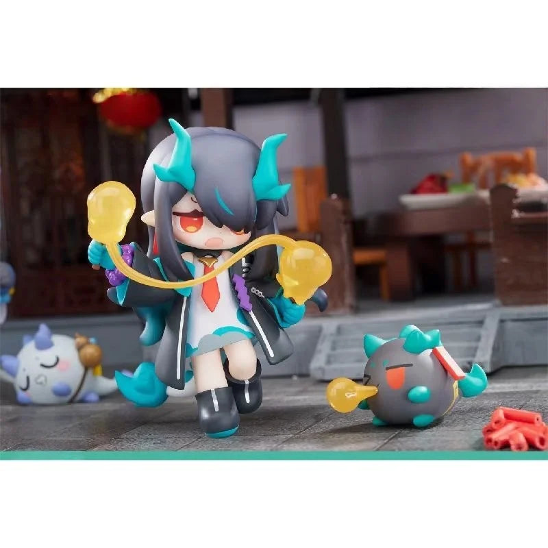Apex Toys Arknights Have Some Dessert Q Version Series Nian Ling Dusk Action Figure Model Collectible Toys Gift Series Ornaments