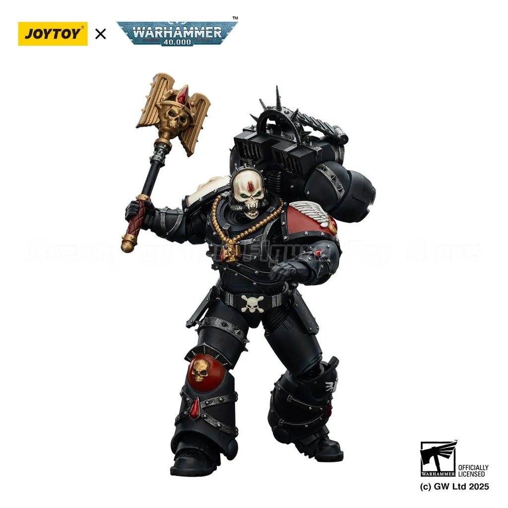 【In Stock】JOYTOY Warhammer 40K Blood Angels Lemartes with Jump Pack,Blood Crozius and Absolver Bolt Pistol 1/18 Action Figure