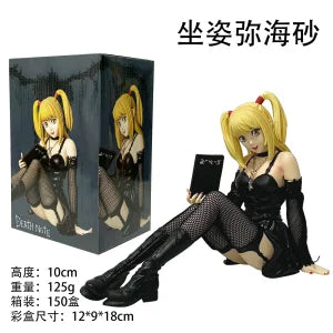 12CM Anime Death Notes Misa Figur Spielzeug Auto Deathnote L Killer Misa Amane Figur Puppe Sammlung Modell Spielzeug Geschenk Ornament Neu
