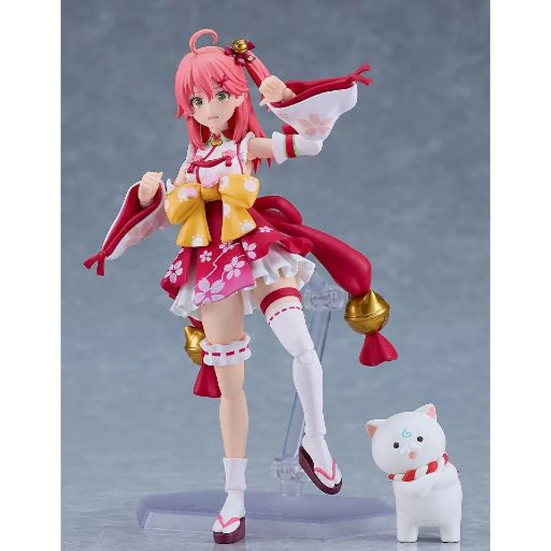 Max Factory Original Figma Hololive Sakura Miko Anime Action Figures Toys for Boy Christmas Gift Collectible Model Ornaments