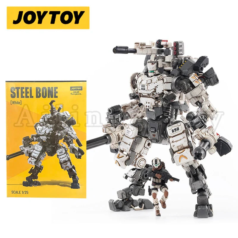 JOYTOY 1/25 Actionfigur Mecha STEEL BONE ARMOR Weiße Version Anime-Sammlermodell Spielzeug als Geschenk