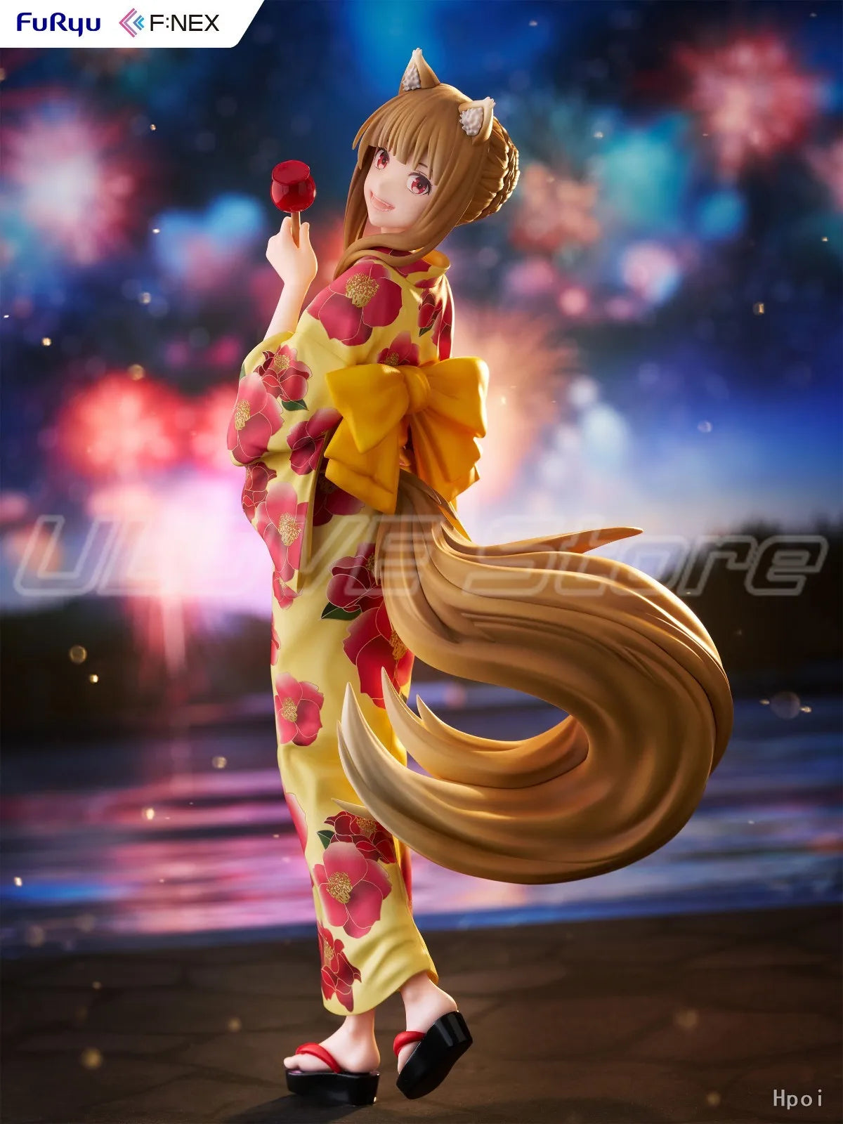 Original F:NEX MERCHANT MEETS THE WISE WOLF Holo 1/7 Animation Figure Model Collection Gift Toys