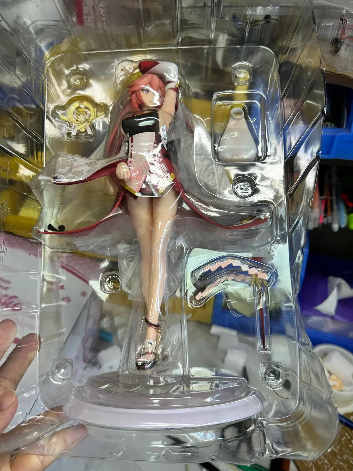 Genshin Impact Figure Yae Miko Anime Figures Kawaii Girl Anime Peripheral Statue Collectible Customized Model Desk Decor Gift