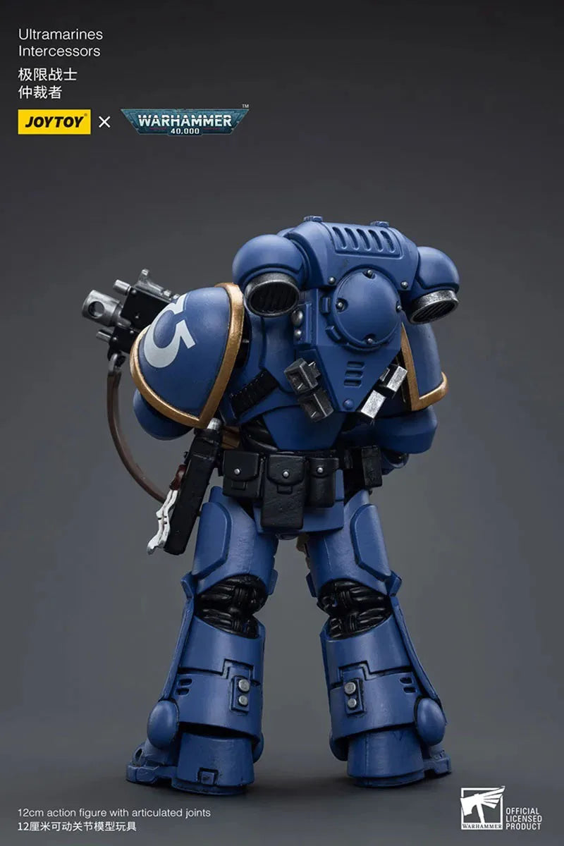 JOYTOY Warhammer 40K 1/18 Ultramarines Intercessors Action Figure 12cm Soldier Figurine Model Toy for Collection