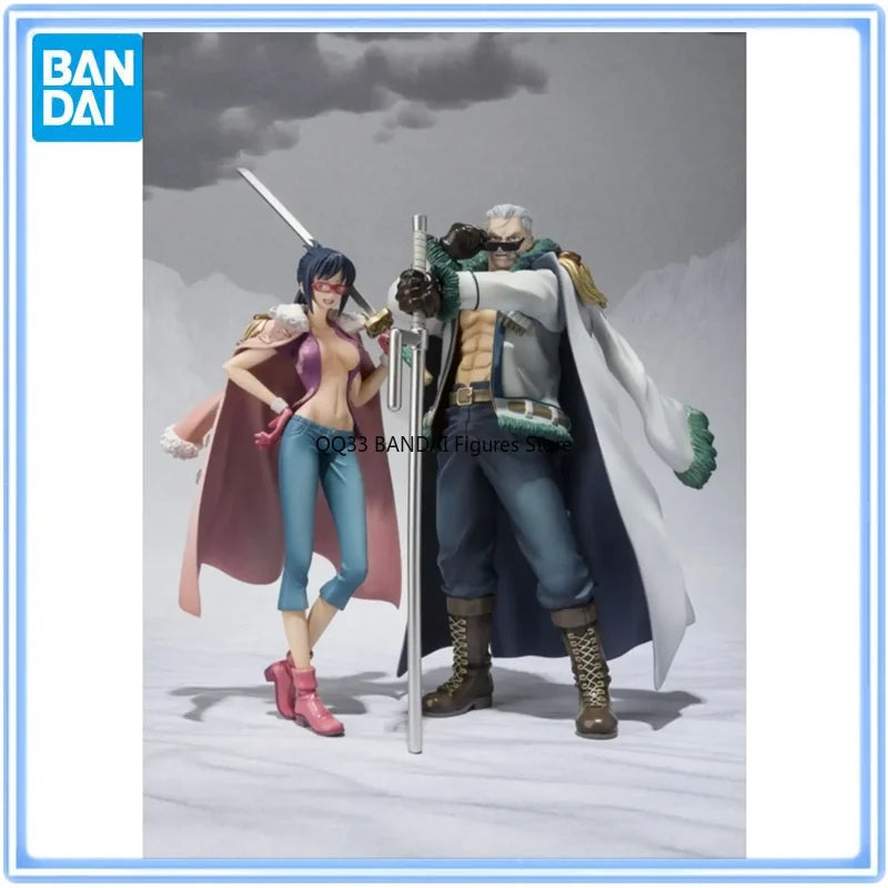 BANDAI Original Figuarts Zero Anime One Piece Smoker Tashigi COOLE STIL Actionfigur Modell Desktop-Ornamente Geschenke
