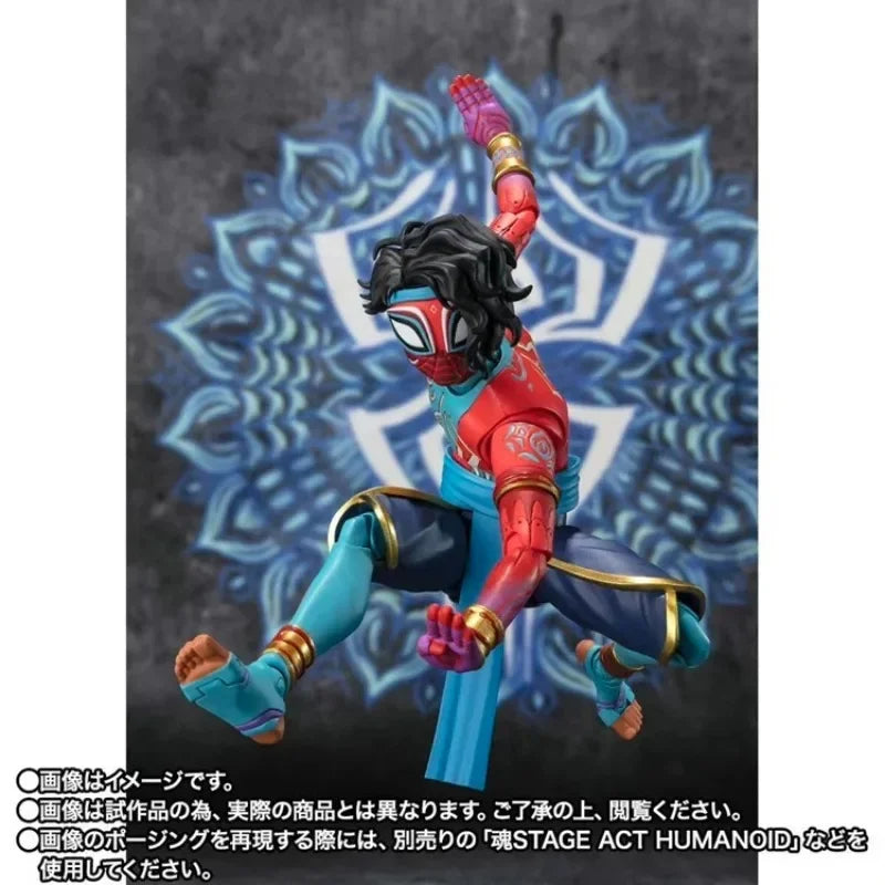 In Stock Original Bandai SHF American Series Spider Punk (Spider-Man: Across The Universe) Movable Doll Model Gift Collection