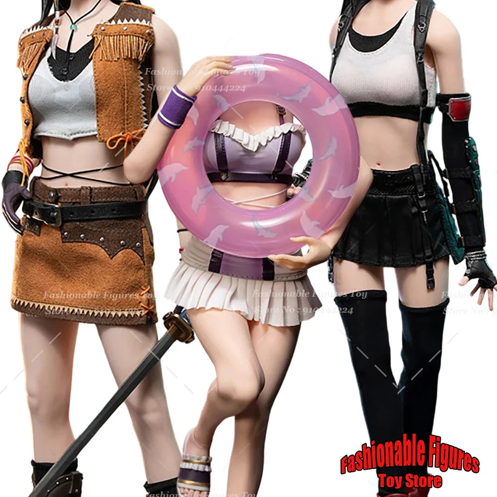 SWTOYS FS066/067/068 1/6 Soldatin Tifa Fighting Girl Kampfanzug Zubehör passend für 12-Zoll Actionfigur Modellpuppen
