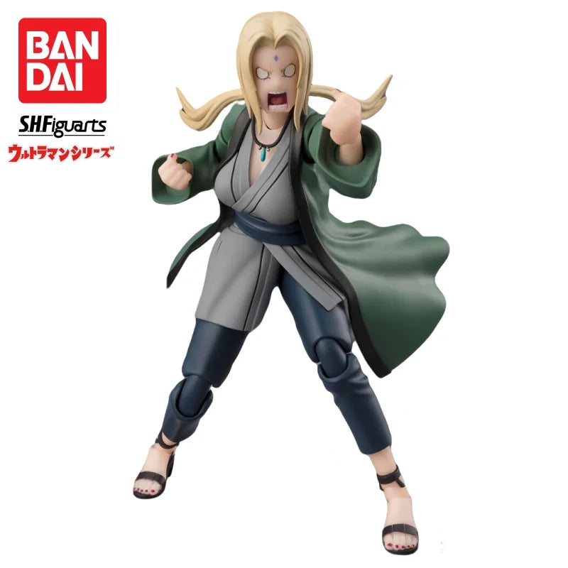 In Stock Bandai S H Figuarts Original Naruto Tsunade Model Doll Brand New Boxed Action Figure Anime Merchandise Figurine