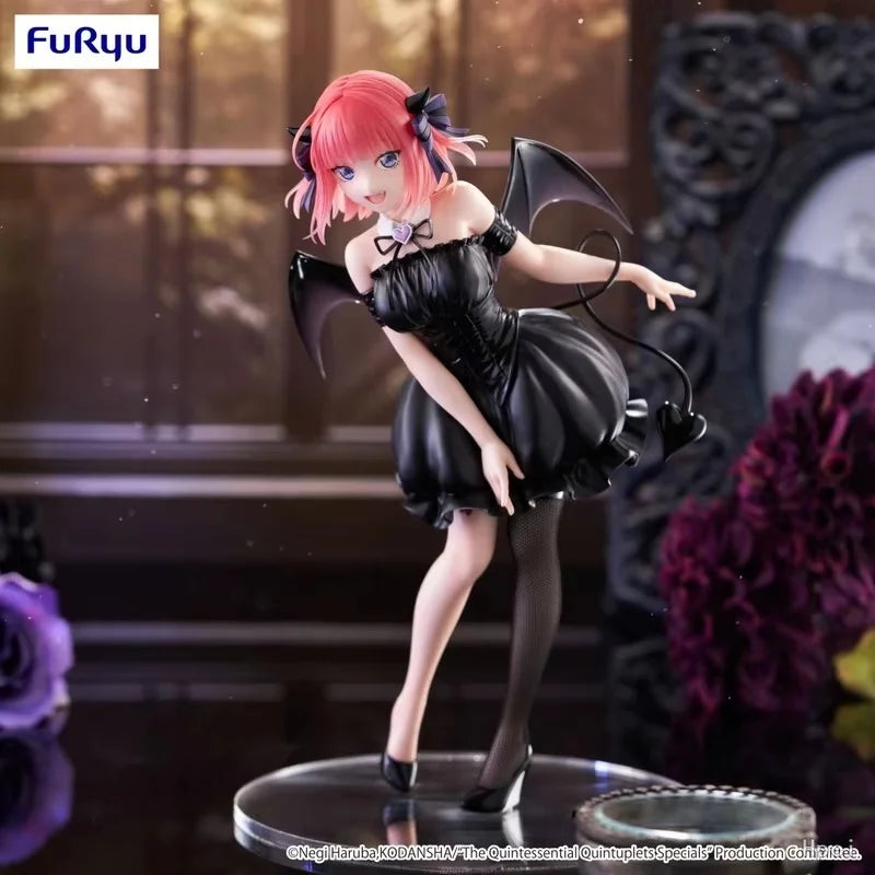 In Stock Genuine Furyu Bicute Dark Figure The Quintessential Quintuplets Nakano Ichika Nakano Nino Little Devil Collectibles Toy