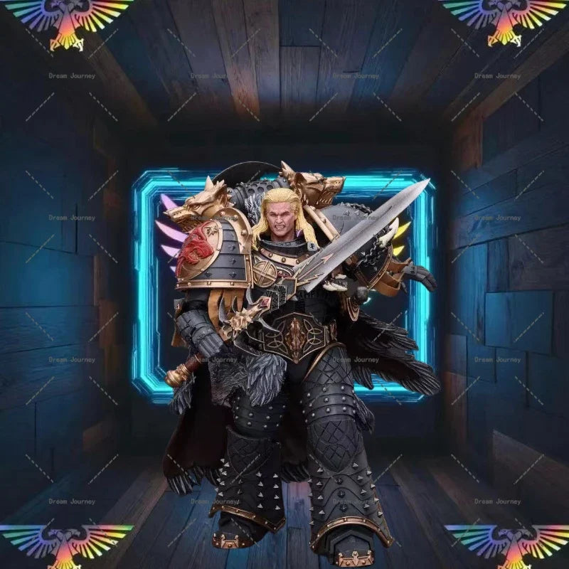 In stock JOYTOY Warhammer 40k 1/18   Dark Source  Space Wild Wolf Gene Primarch Wolf King Rimanruth  Actual doll gift collection
