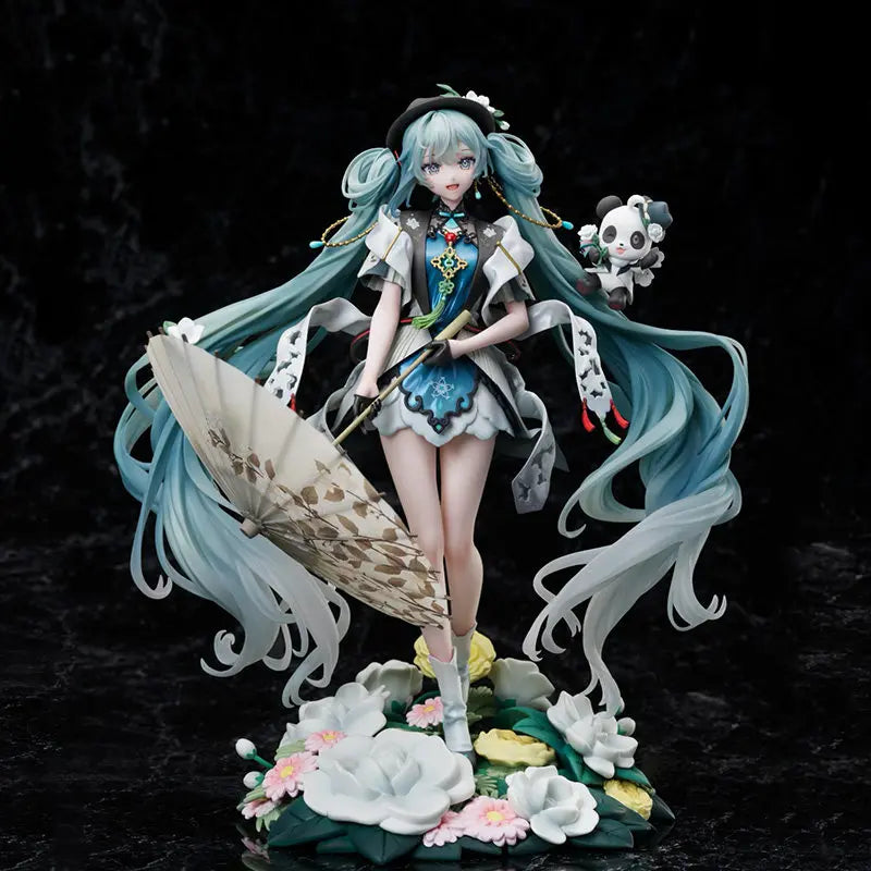 Anime Hatsune Miku Panda Character Seriesdesktop Statue Ornament Exquisite Model Toys Window Display Periphery Collectible Gifts