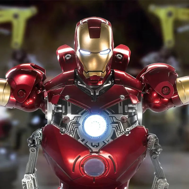 ZD 1/5 Iron Man 36cm MK3 Original Marvel Legends 10th Anniversary Collection Tony Stark Model Action Figure Toys Birthday Gifts