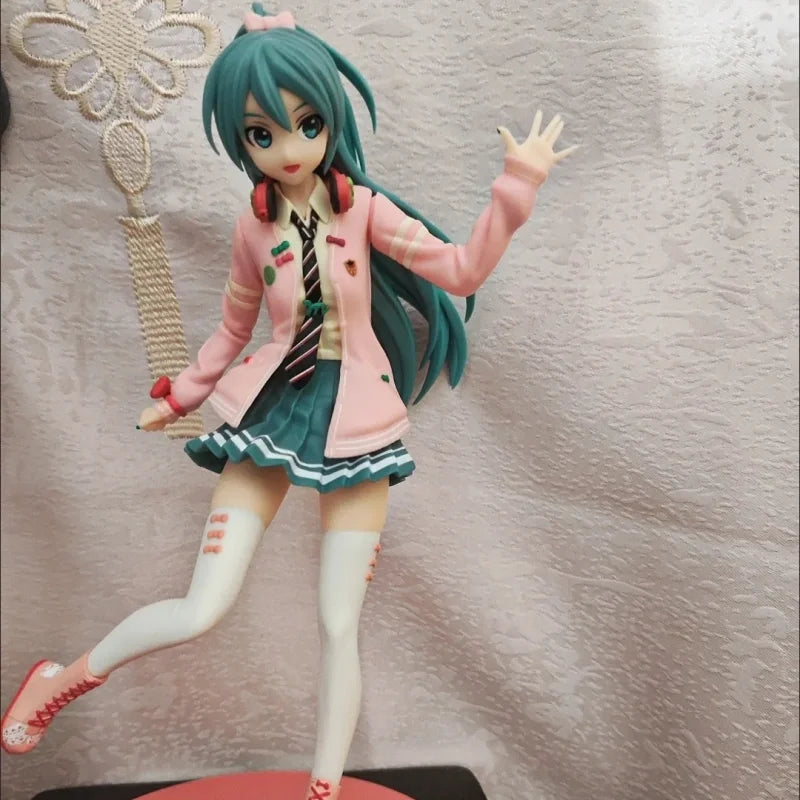 Original Sega SPM Hatsune Miku DIVA Anime Figure Arcade Future Tone Action Figure Ribbon Girl Ver  Pvc Model Ornament Toy