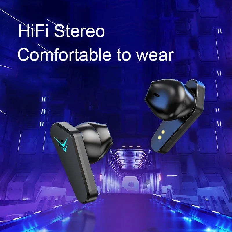 2pcs Bluetooth Earphones Wireless Headphone ENC-Calling Noise Cancelling Headset Low Latency HiFi Stereo Game Handsfree Earphone