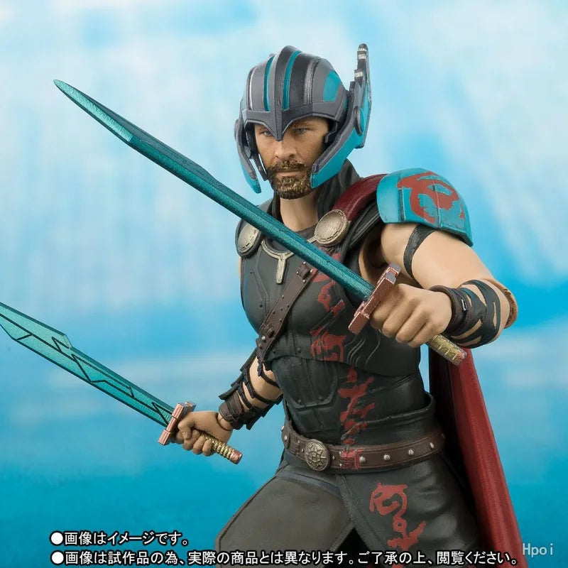 Bandai Genuine S.H.Figuarts SERIES Thor: Ragnarok THOR and  Hulk Finished Product Movable Model Retro Toy Collection As A Gift