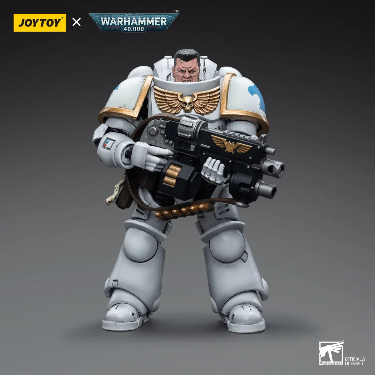 JOYTOY Warhammer 40k 1/18 Action Figures Space Marines White Consuls Intercessors 1