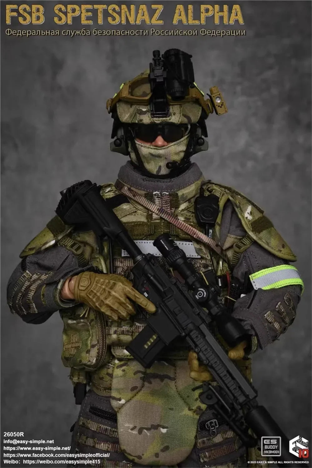 1/6 Easy&Simple ES 26050R FSB Spetsnaz Alpha Full Set Moveable Action Figure Gift Model For 12" Action Figure Collectable