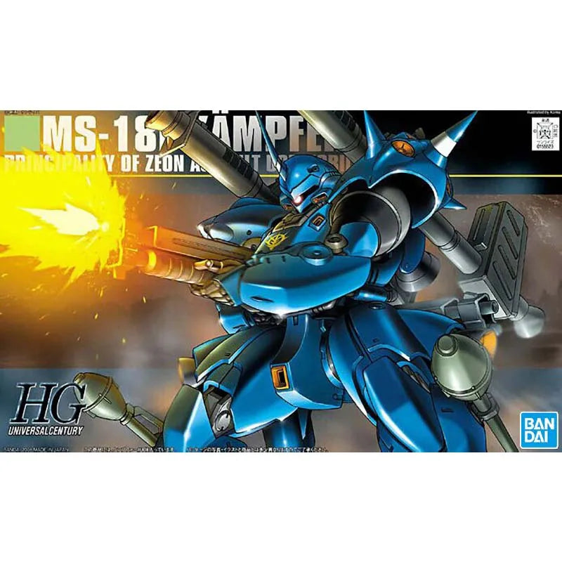 Bandai Gundam Model Kit HGUC Zaku 2 FZ Gelgoog Jager Kampfer Hygogg ZGok E Action Figure Gunpla Building Kit Anime Figures Gift