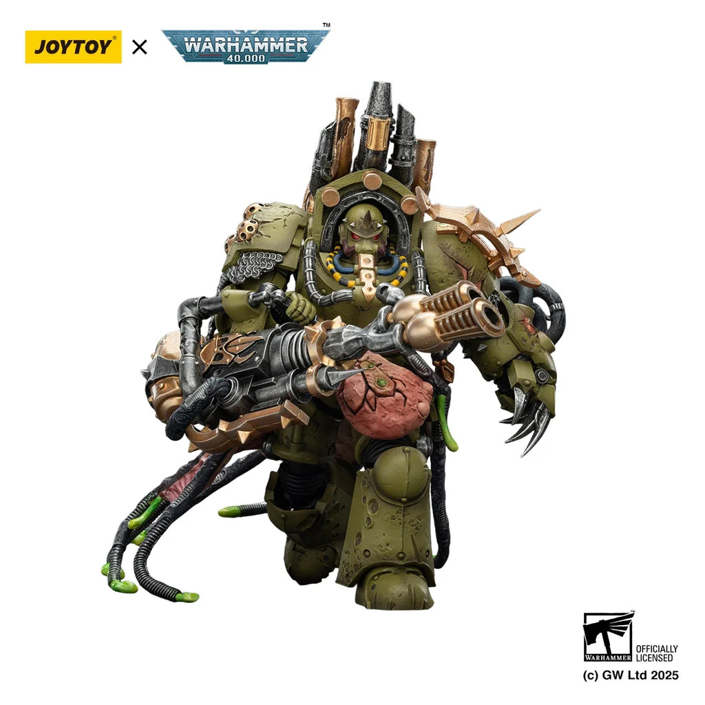 JOYTOY 1/18 Action Figure Warhammer 40K Death Guard Foul Blightspawn Death Guard Lord of Virulence Collectible Model Toys