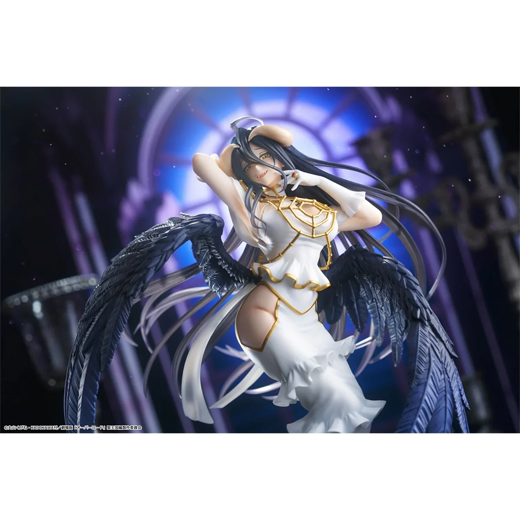 Original TAITO T-most OVERLORD Albedo white demon PVC Anime Figures Action Figure Model Toys