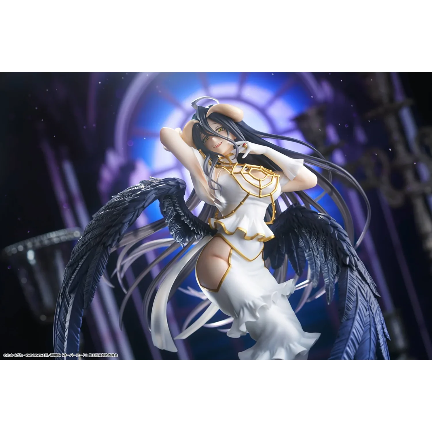 Original TAITO T-most OVERLORD Albedo white demon PVC Anime Figures Action Figure Model Toys