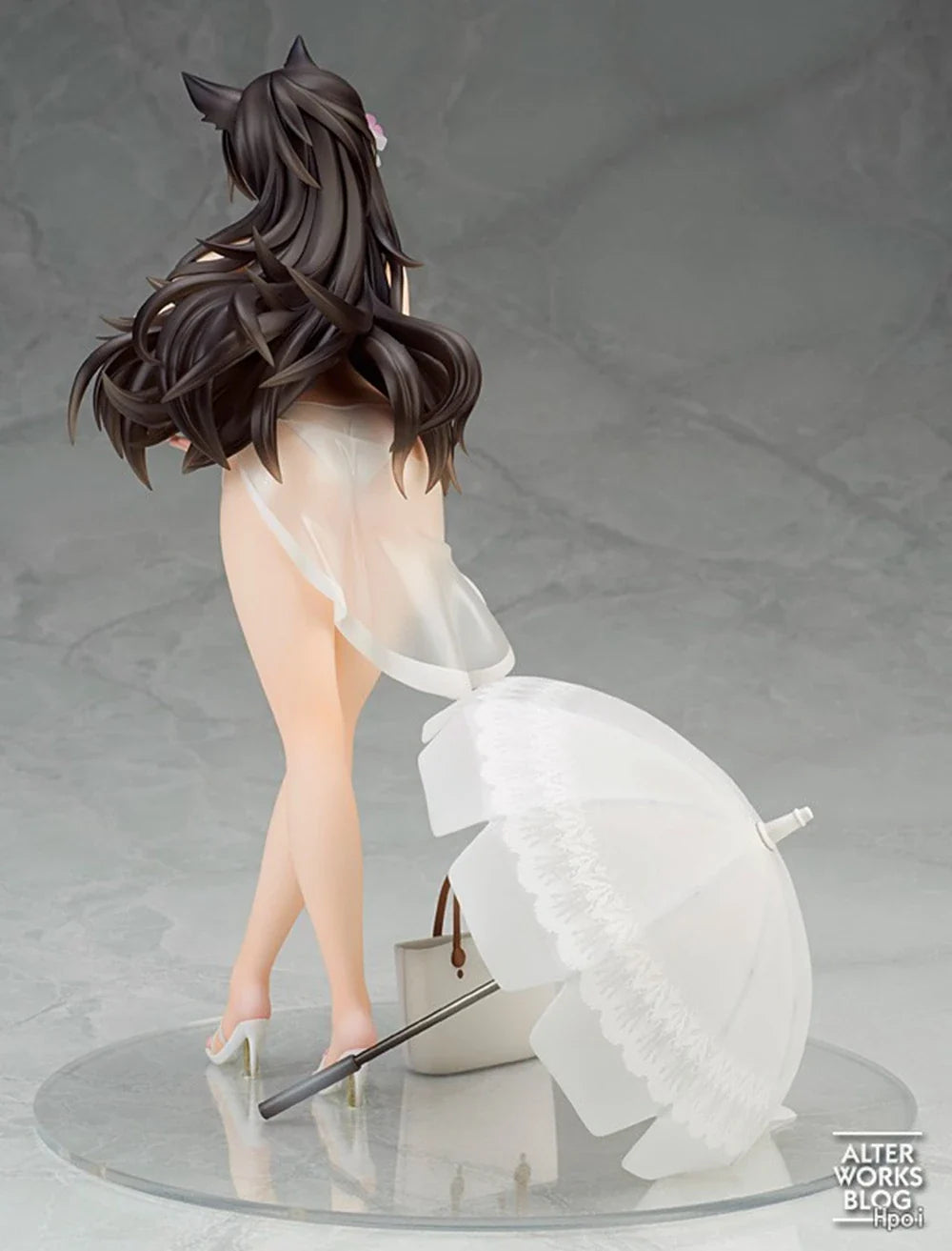 24CM Anime Azur Lane Atago 1/7 Midsummer March Ver Standing Model Toy Gift Collection Aciton Figure PVC Doll