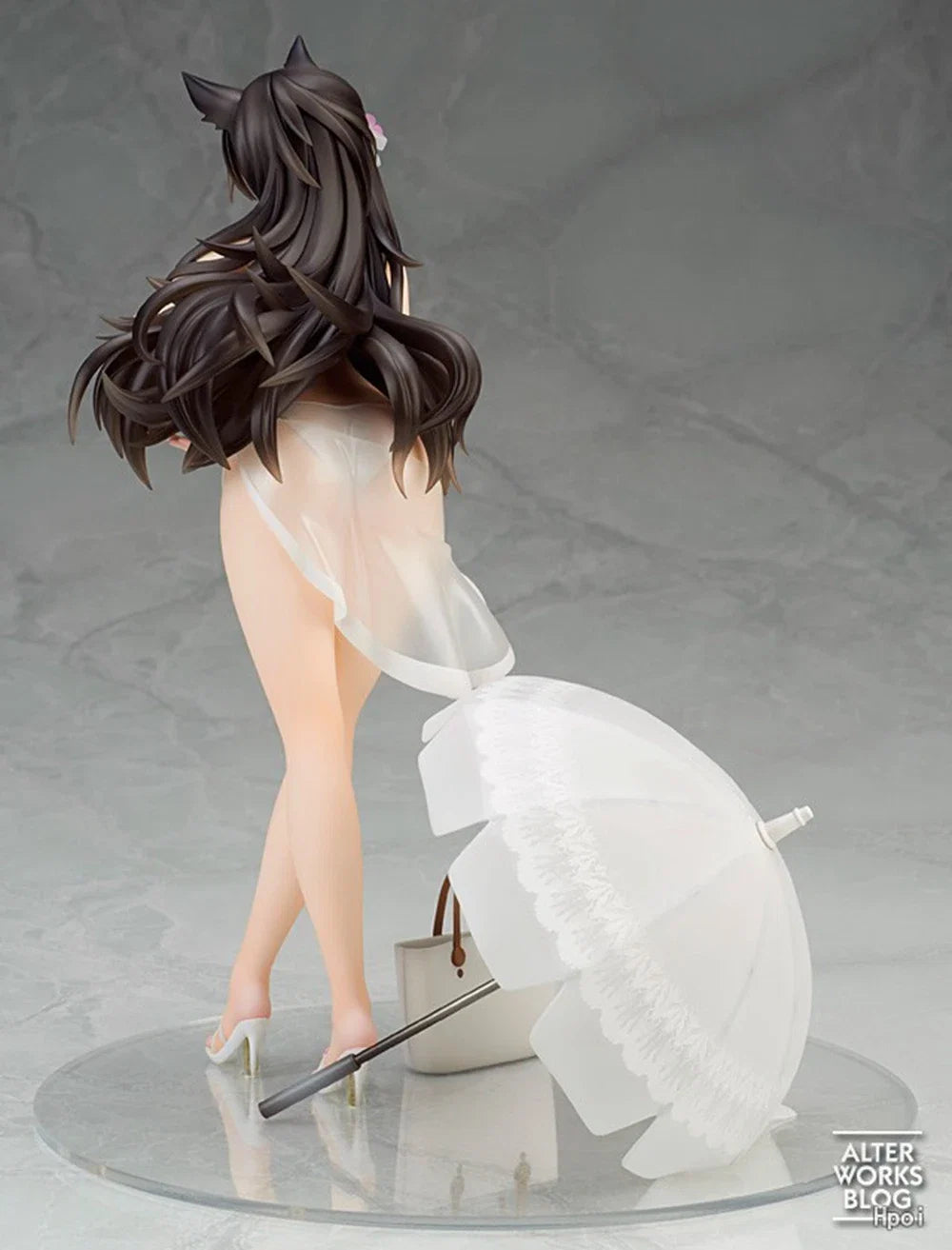 24CM Anime Azur Lane Atago 1/7 Midsummer March Ver Standing Model Toy Gift Collection Aciton Figure PVC Doll