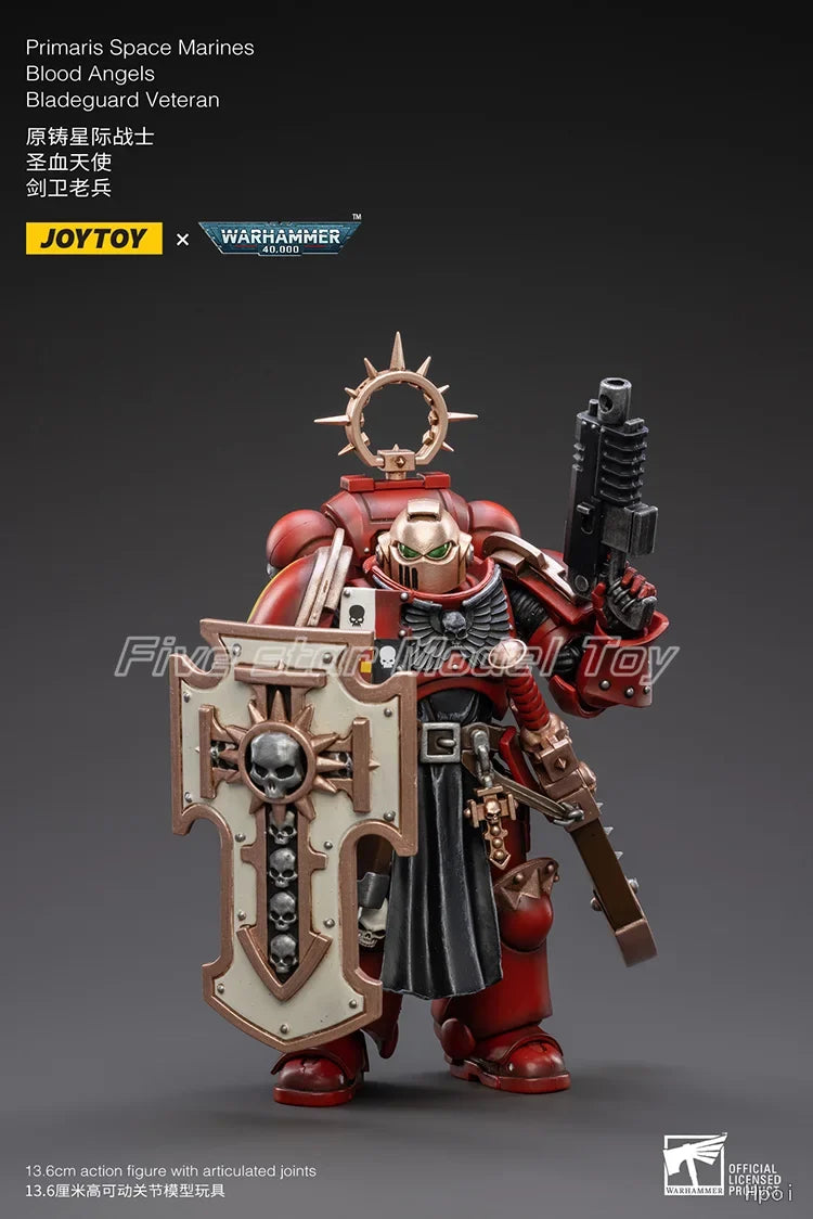 【FS】JOYTOY  Warhammer 40K  Scale 1/18 Action Figures Blood Angels Bladeguard Veteran   Models Toys Gifts
