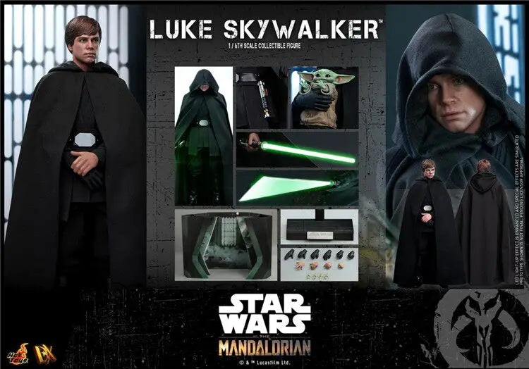 In Stock HOTTOYS HT 1/6 DX22/DX23 Mandalorian Skywalker Luke Jedi Doll Ornament Mobile Model Gift Collection