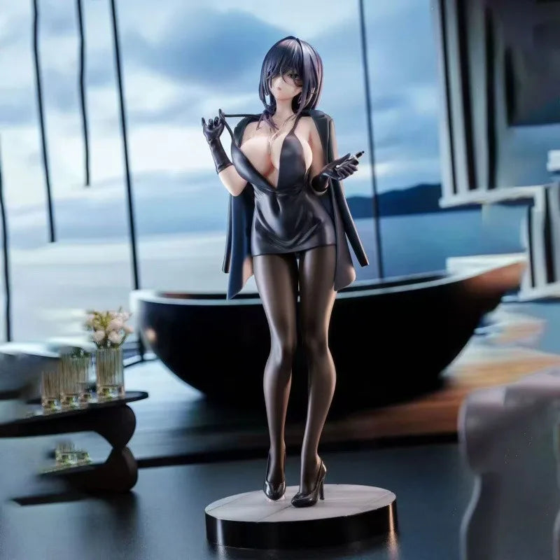 Heißer Verkauf Ishimi Yokoyama Schwarzes Kleid Abnehmbarer Umhang Anime-Mädchen-Figur PVC Sammlerstück Schreibtischdeko Geschenk für Anime-Fans