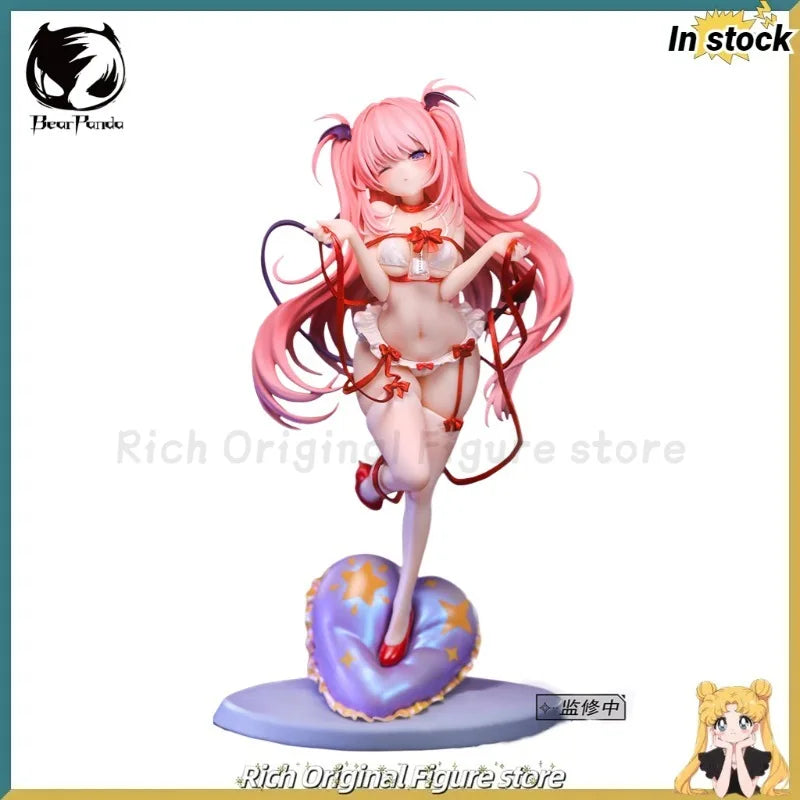 BearPanda  Bear Panda Succubus Lulumu Tamano Kedama Temperature Paint Chasing Eyes Anime Characters Models Toys Figures
