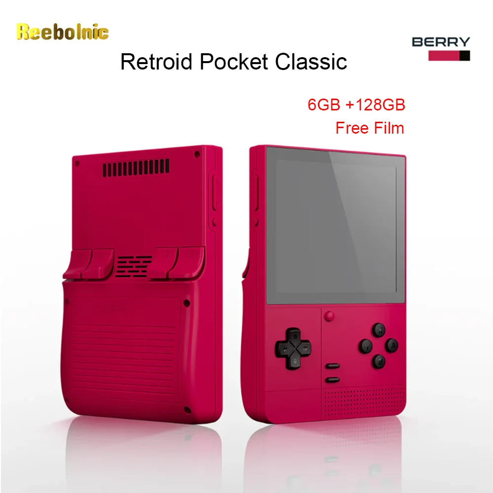 Reebolnic Retroid Pocket Classic Handheld Game Console 3.92Inch Screen 6GB 128GB G1 Gen2 Video Game Console RP Classic Boy Gifts