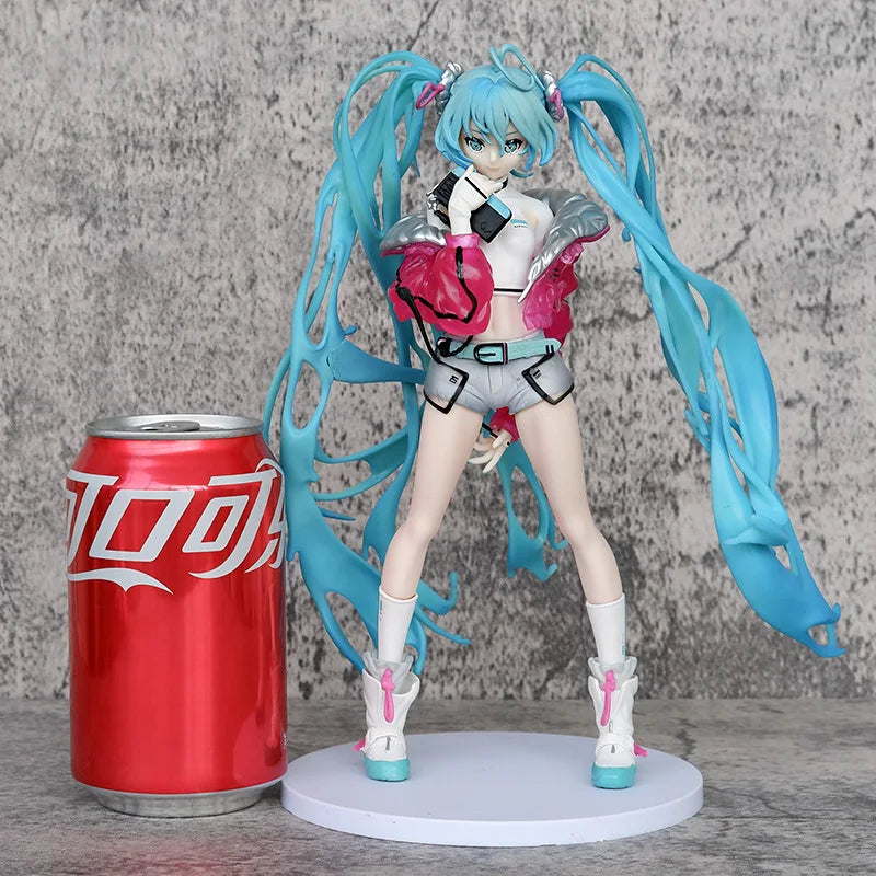 24cm Anime Hatsune Miku Action Figures Beautiful Girl Trendy Singer Figures Model Toys Kawaii Doll Children's Christmas Present