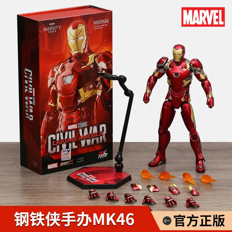 ZD Toys Marvel Iron Man MK46 Movie Action Figure Iron Mark 1 2 3 4 5 6 7 Legends Model Collect Toy Gift