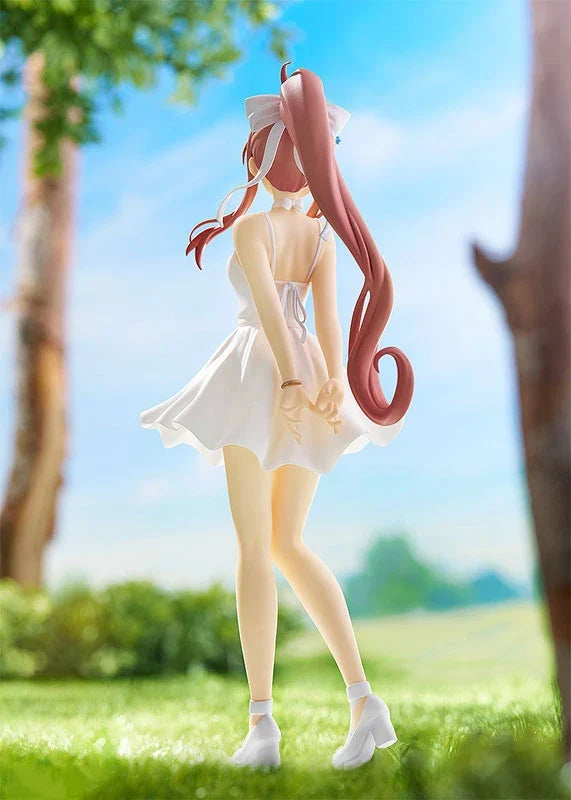 17cm POP UP PARADE Literature Club! Monika White Dress Anime Figure Sayori Action Figure Yuri/Natsuki Figure Model Doll Toy Gift
