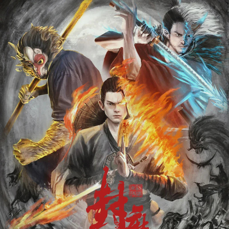 1/12 Maßstab Versiegelung Dämonenliste Yan Xiaoxia Nu Liang Hou San Chinesischer Mythologischer Rittergeist Japanischer Samurai 6 Zoll Actionfigur