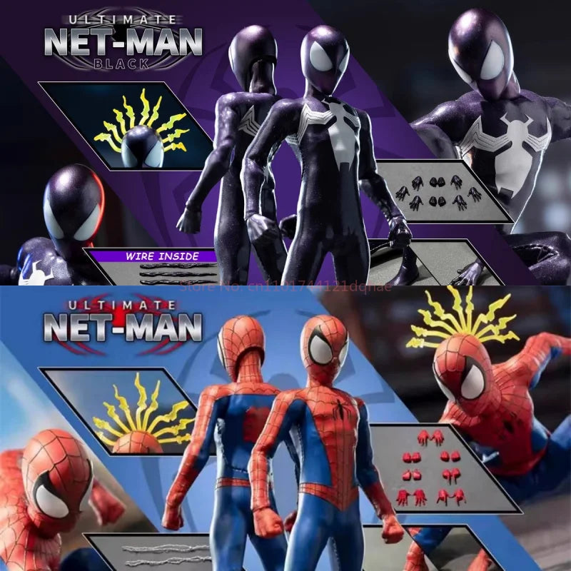 In Stock DBToys X6 Series Spider Man Action Figure Studio 1/12 Scale Red And Black Mobile Version Collectible Toy for Fans