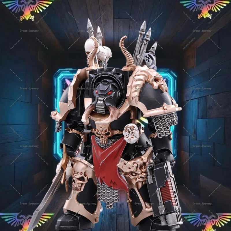 In stock Dark Source JOYTOY Warhammer 40k 1/18   Chaos Terminator Brother Gnarl   Action Doll Toy Collection