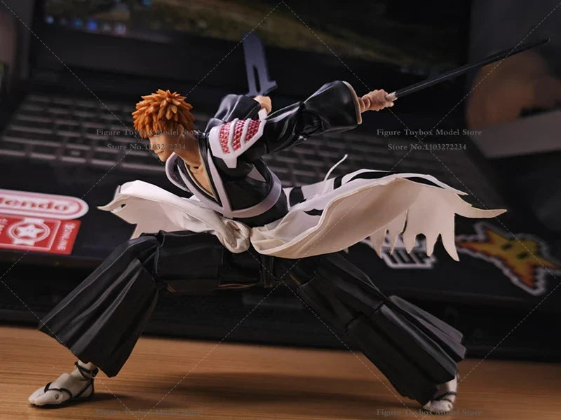 1/12 Scale Kurosaki Ichigo Anime Boy Soldier Mini Hemline Clothes Accessory For Shf 6" Action Figure Body Diy Scene Decoration