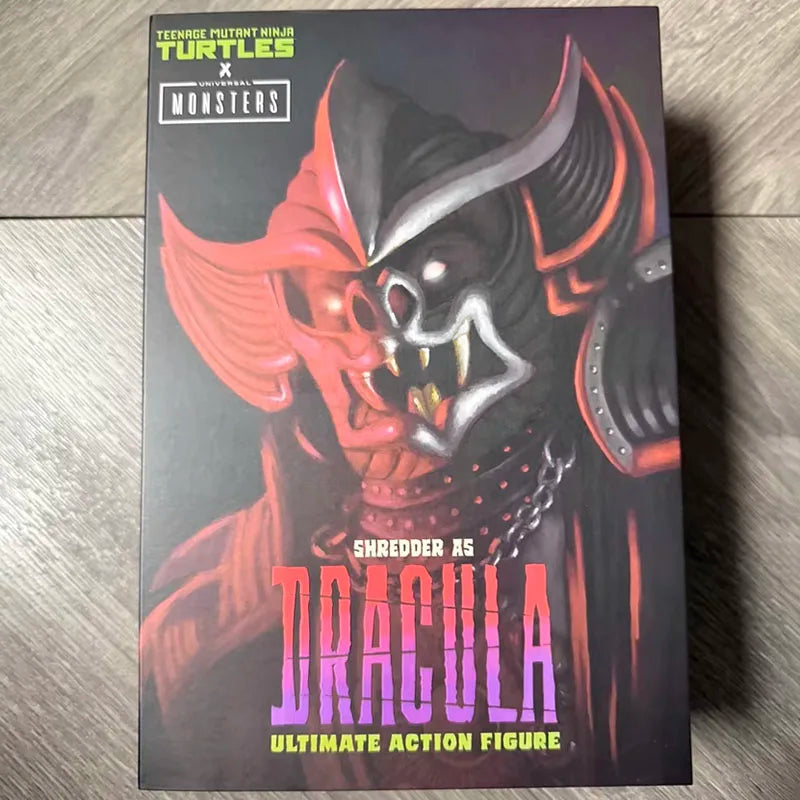 Universal Monsters Figure NECA Teenage Mutant Ninja Turtle Shredder As Dracula Action Figuras 7-Inch Movable Model Original Gift