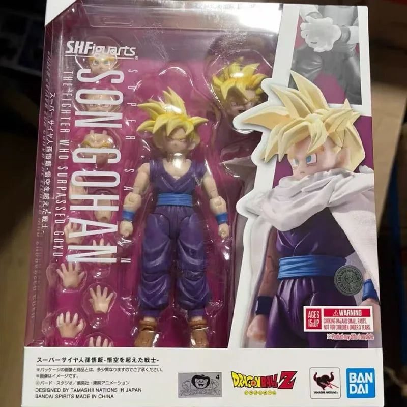 Low price In Stock BANDAI Original Box S.H.Figuarts DRAGON BALL SUPER SAIYAN SON GOHAN SHF Action Figure Model Toy Gift for Kids